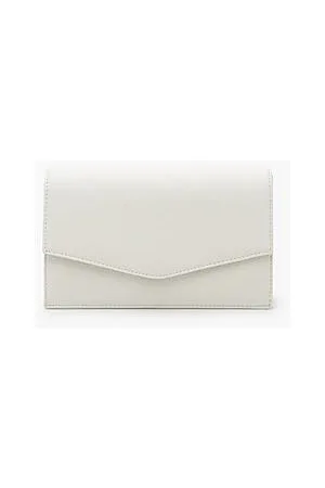 Grainy Pu Envelope Clutch Bag And Chain