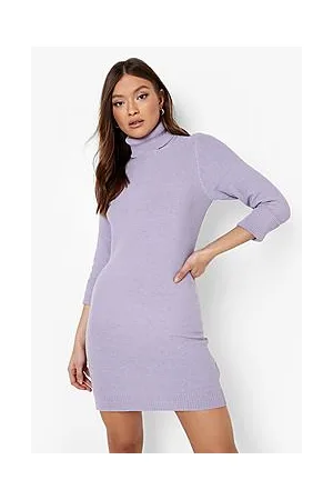 Boohoo Roll Neck Knitted Mini Dress
