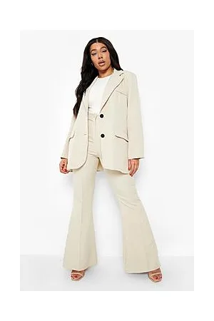 Boohoo Plus Tailored Suit Trousers