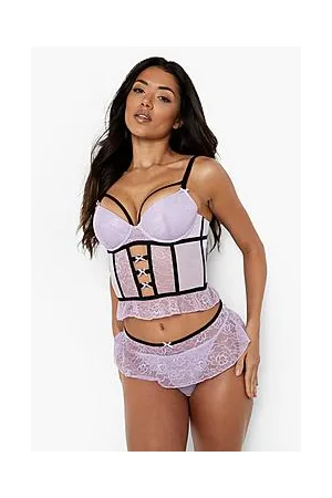 Boohoo Premium Lace Frill Detail Thong