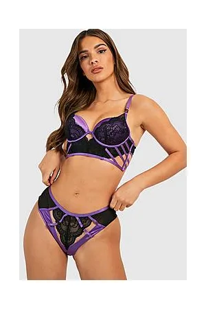 Boohoo Premium Strappy Lace Brazilian