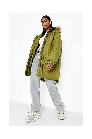 Boohoo Faux Fur Hooded Parka