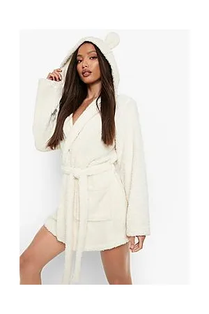 Boohoo Tall Recycled Fluffy Ear Robe