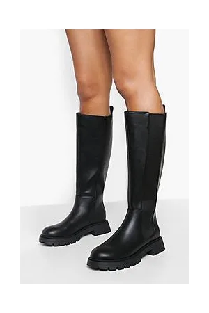 Boohoo Knee High Chelsea Boots