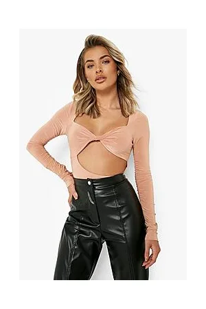 Boohoo Double Layer Long Sleeve Bodysuit