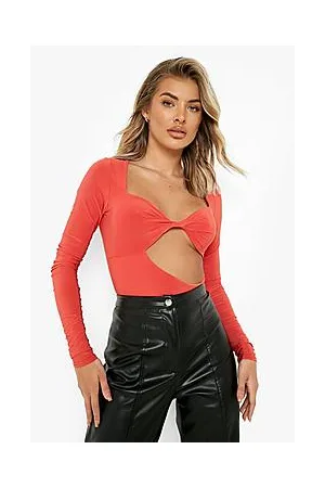 Boohoo Double Layer Long Sleeve Bodysuit