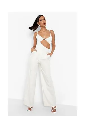 Boohoo Double Layer Ruched Cut Out Bodysuit
