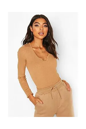 Boohoo Tall Basic Recycled Notch Neck Rib Bodysuit