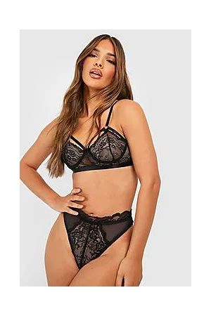 Boohoo Lace Strapping Underwire Bra