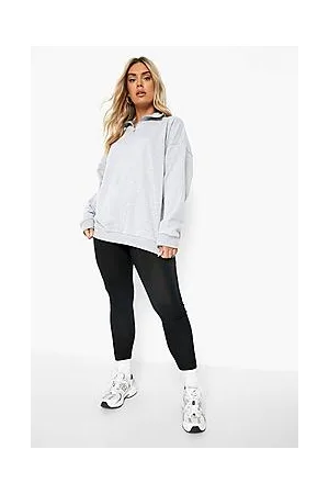 Boohoo Plus Oversized Half Zip Sweatshirt