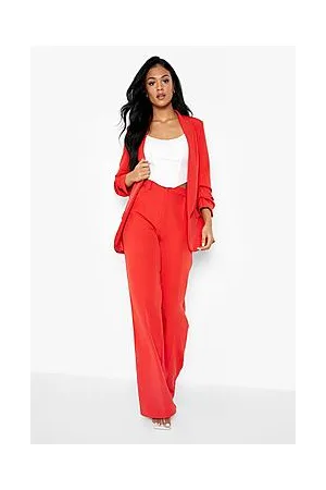Boohoo Tall Wide Leg Pressed Tailored Trouser