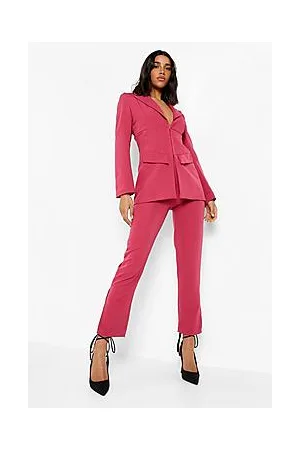 Boohoo Tailored Slim Fit Split Side Trousers