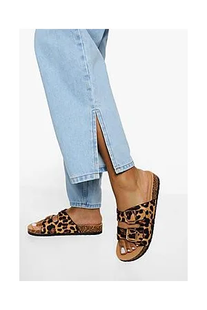 Boohoo Double Buckle Footbed Slider