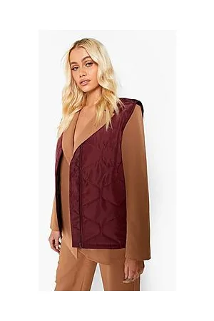 Boohoo Quilted Boxy Gilet