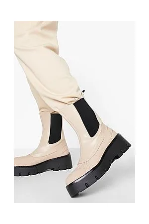 Boohoo Chunky Toe Cap Chelsea Boots