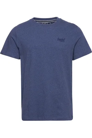 Superdry Essential Logo Emb Tee Tops T-shirts Short-sleeved Blue