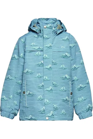 EN FANT Jacket Aop Outerwear Shell Clothing Shell Jacket Blue