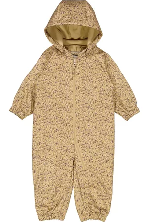 WHEAT Lapset Toppahaalarit - Softshell Suit Clay Outerwear Softshells Softshell Coveralls Monivärinen/Kuvioitu