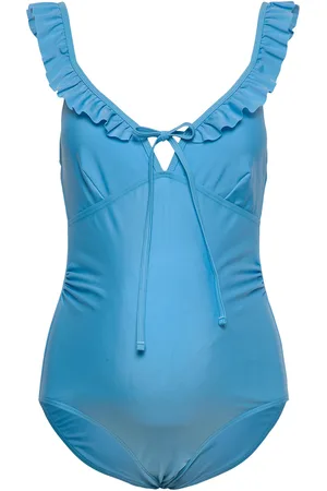Mama;licious Mldaria Ruffle Swimsuit Hc. A. Uimapuku Uima-asut Blue