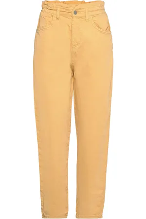 Minus Dina Pants Bottoms Jeans Tapered Jeans Yellow