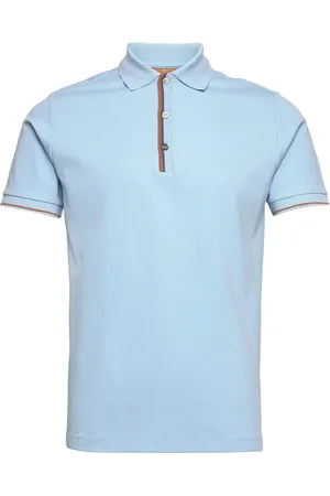 MOS MOSH Gallery Mmgharvey Polo Ss Tee Tops Polos Short-sleeved Blue