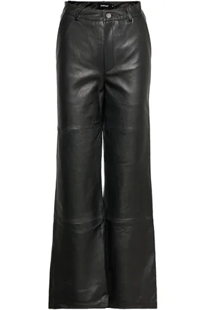 Deadwood Flynn Bottoms Trousers Leather Leggings-Housut Black