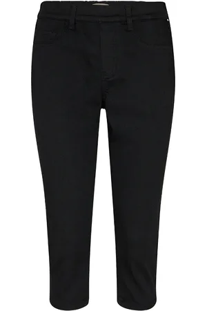 soyaconcept Sc-Nadira Bottoms Trousers Capri Trousers Black