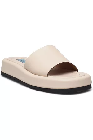 A Pair Naiset Sandaalit - Simple Square Soft Slip On Shoes Summer Shoes Flat Sandals Kermanvärinen