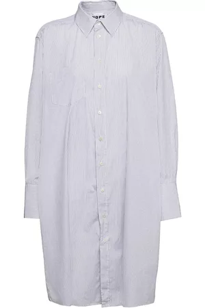 Hope Tie Dress Dresses Shirt Dresses Sininen