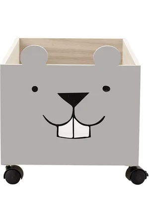 Bloomingville Elene Opbevaringskasse M/Hjul Home Kids Decor Storage Storage Boxes Grey