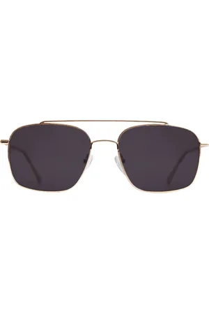 Corlin Eyewear Nicki Gold Black Neliönmuotoiset Aurinkolasit Gold