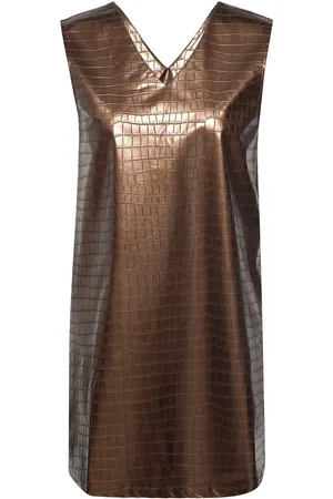 Noella Ingeborg Snake Dress Lyhyt Mekko Brown
