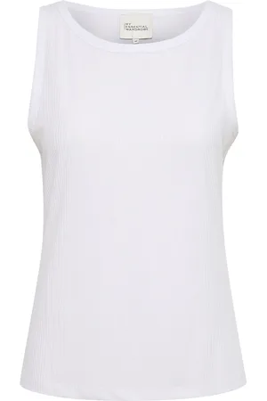 My Essential Wardrobe Katemw Top Tops T-shirts & Tops Sleeveless White