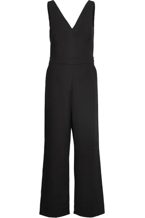Ivy & Oak V-Neck Jumpsuit Bottoms Jumpsuits Black