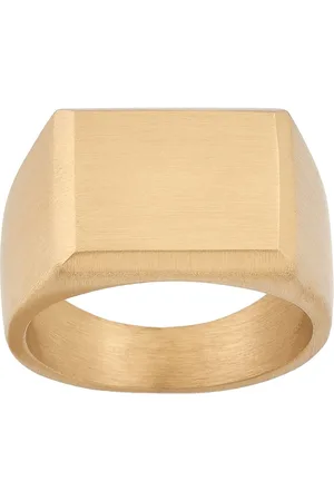 Edblad Cole Signet Ring Matt Gold Sormus Korut Gold