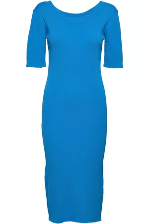 Just Female Naiset Myötäilevät Mekot - Fresh Dress Dresses Bodycon Dresses Sininen
