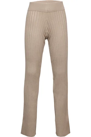 Grunt Kitt Knit Pant Bottoms Trousers Beige