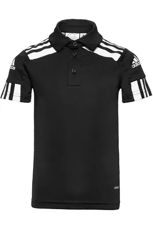 adidas Squadra21 Polo Youth Tops T-shirts Polo Shirts Short-sleeved Polo Shirts Black