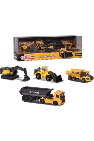 Majorette Volvo 4 Pieces Giftpack Toys Toy Cars & Vehicles Toy Vehicles Construction Cars Multi/patterned