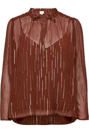 Dante 6 Heiden Celebration Blouse Tops Blouses Long-sleeved Brown