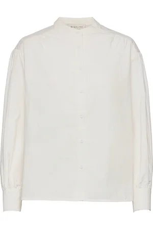 By Malina Amelia Shirt Tops Blouses Long-sleeved White