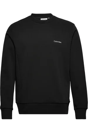 Calvin Klein Micro Logo Repreve Sweatshirt Tops Sweat-shirts & Hoodies Sweat-shirts Black