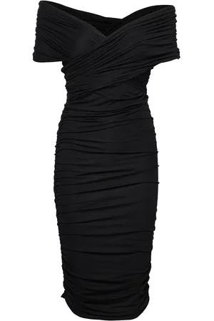 DAY Birger et Mikkelsen Margot - Wrap Jersey Polvipituinen Mekko Black