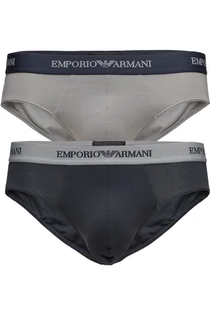 Emporio Armani Mens Knit 2Pack Brie Y-sepalus Briefs Alushousut Multi/patterned