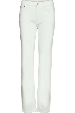 Jeanerica Aw003 Autobahn Jeans Bottoms Jeans Straight-regular White
