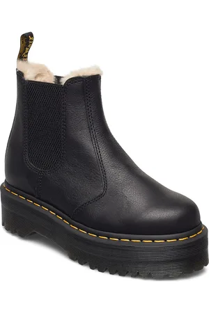 Dr. Martens 2976 Quad Fl Black Pisa Shoes Chelsea Boots Black