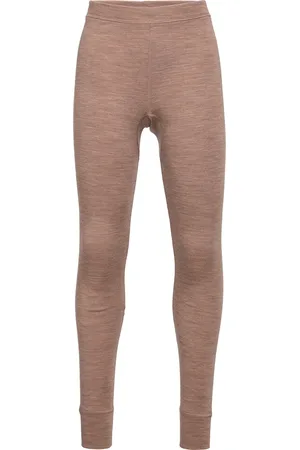 Lindex Long Johns Merino Uni Big Soli Outerwear Base Layers Baselayer Bottoms Beige