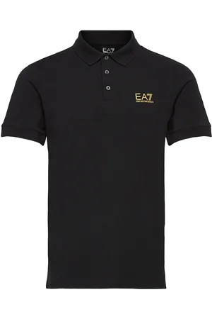 EA7 Polo Tops Polos Short-sleeved Black