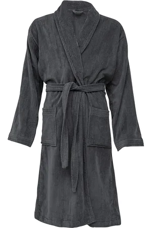 Høie of Scandinavia Herkules Terry Velour Robe Aamutakki Kylpytakki Grey