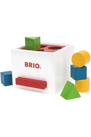 Brio 30250 Putteboks, Hvid Toys Baby Toys Educational Toys Sorting Box Toy Multi/patterned